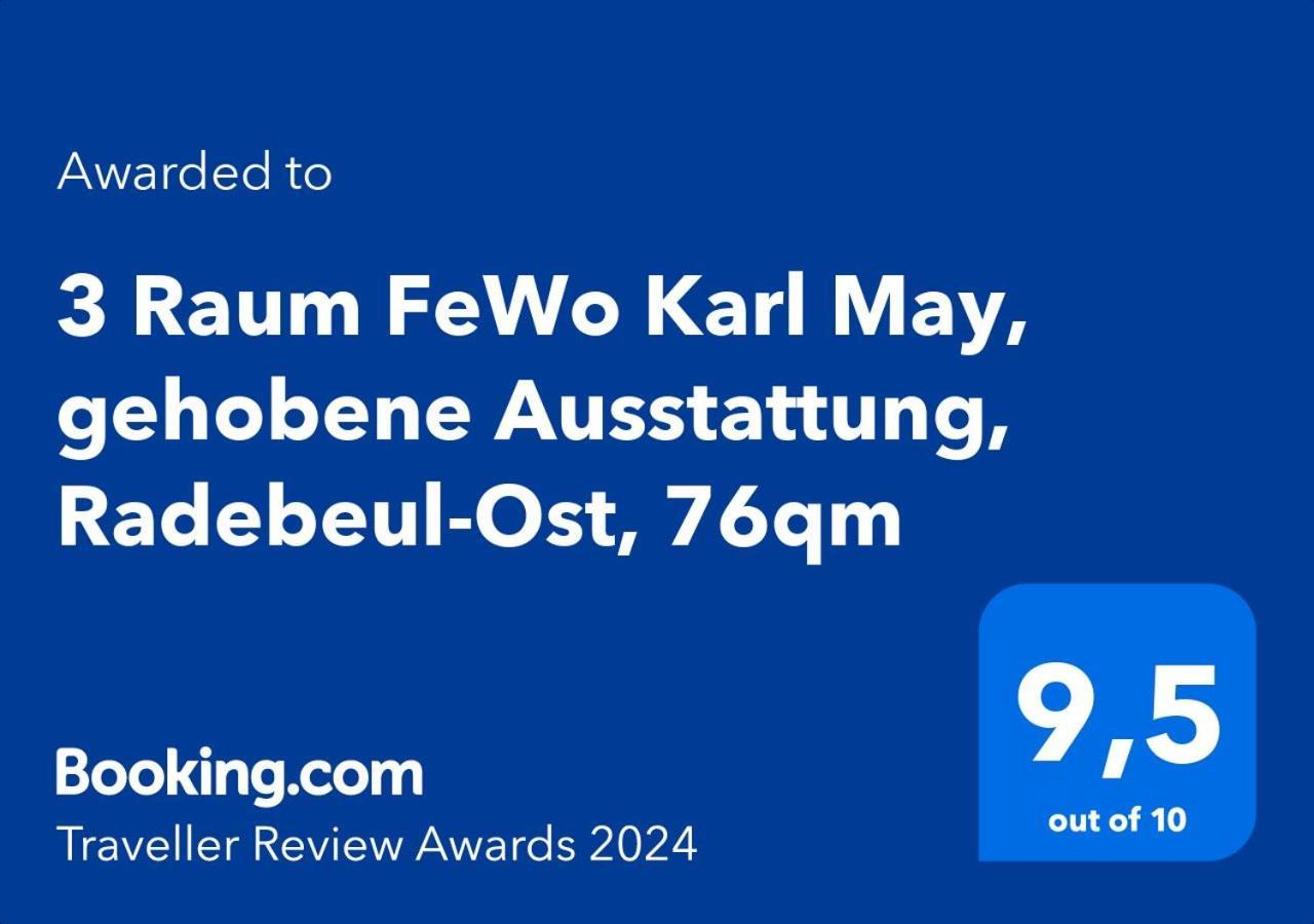 3 Raum Fewo Karl May, Gehobene Ausstattung, Radebeul-Ost, 76Qm Kültér fotó